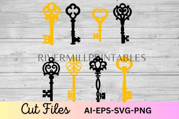 Download Skeleton Keys SVG Cut Files - Premium Resources