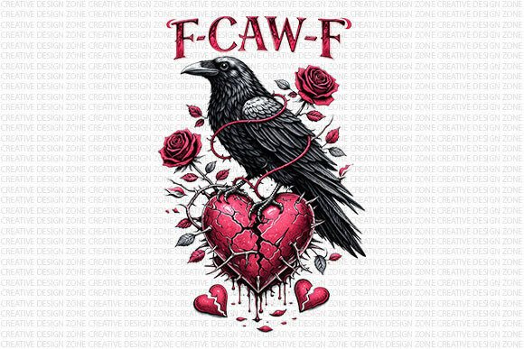 Download F Caw F Gothic Raven PNG - Premium Bundle